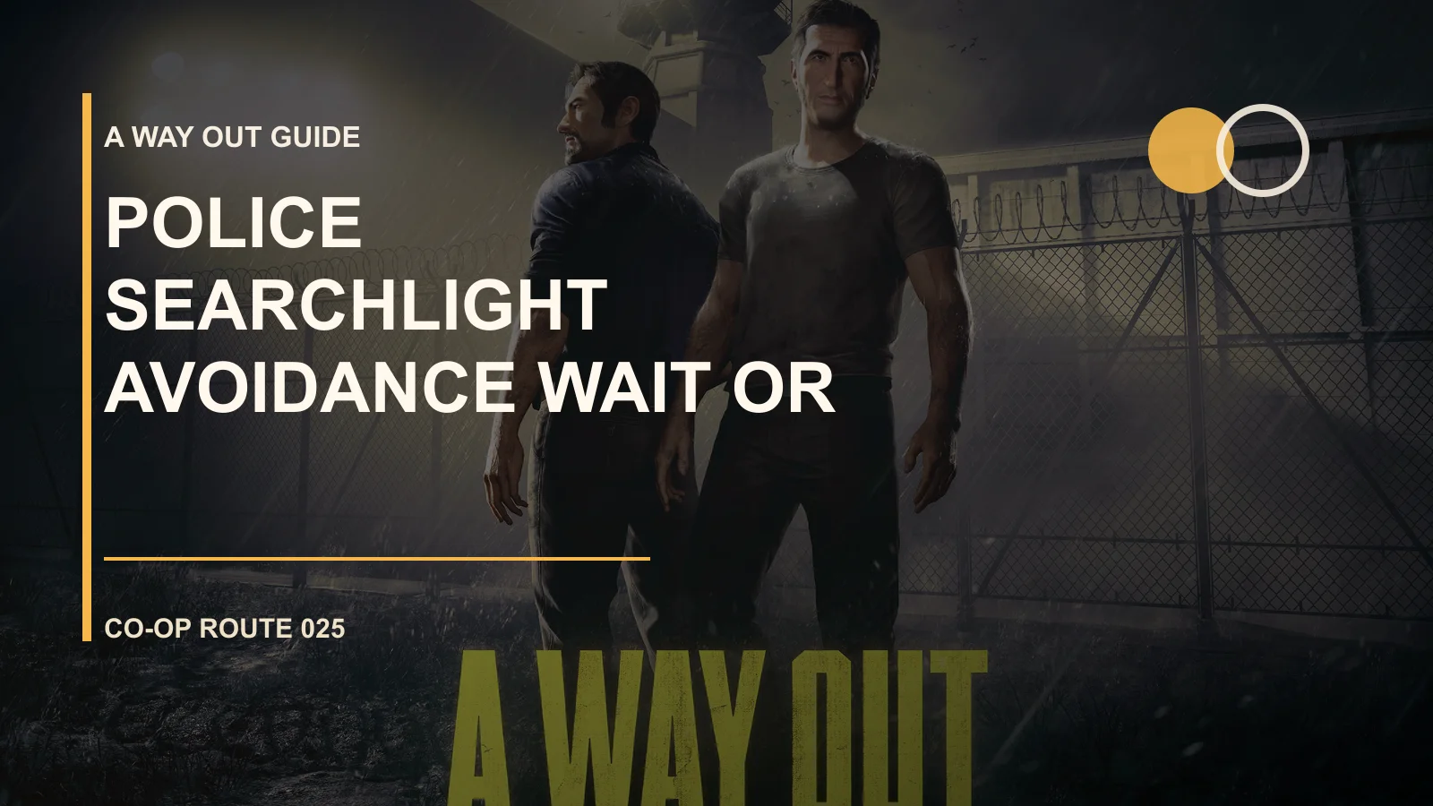Police Searchlight Avoidance: Wait or Sprint