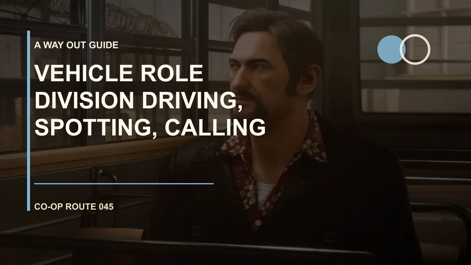 Vehicle Role Division: Driving, Spotting, Calling