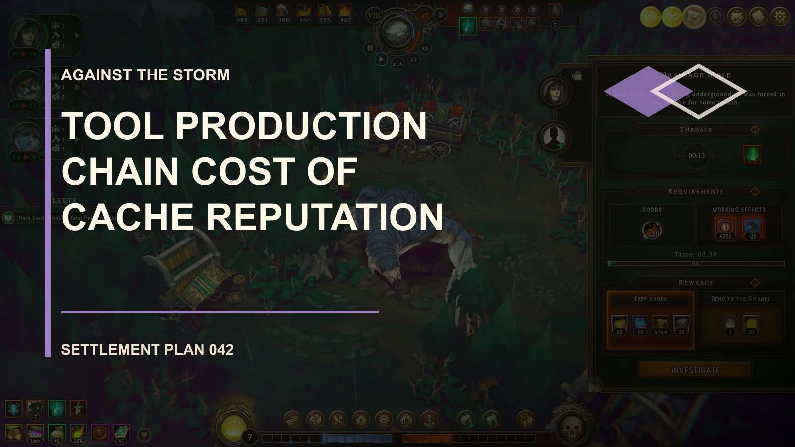 Tool Production Chain: Cost of Cache Reputation