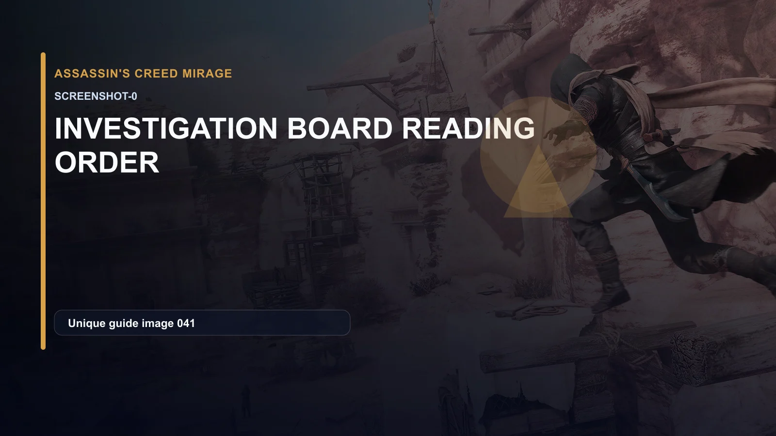 Investigation Board Reading Order: Clues, Targets, and Districts