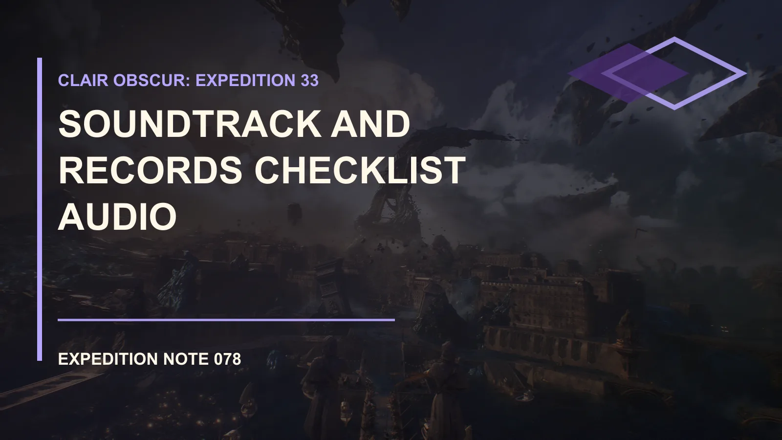 Clair Obscur: Expedition 33 Soundtrack Records Checklist