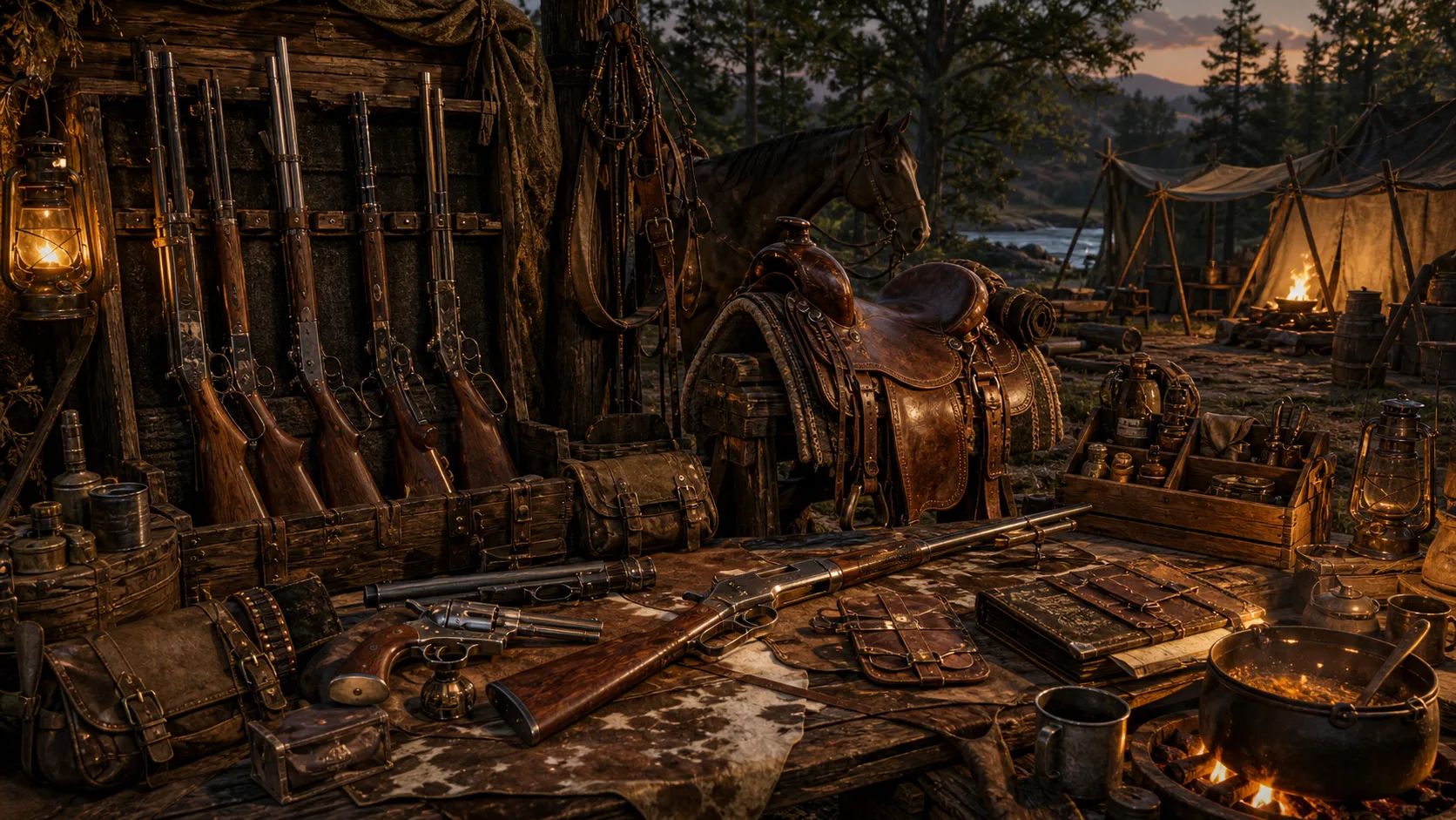 Red Dead Redemption 2 Weapons Horses Camp Upgrades
